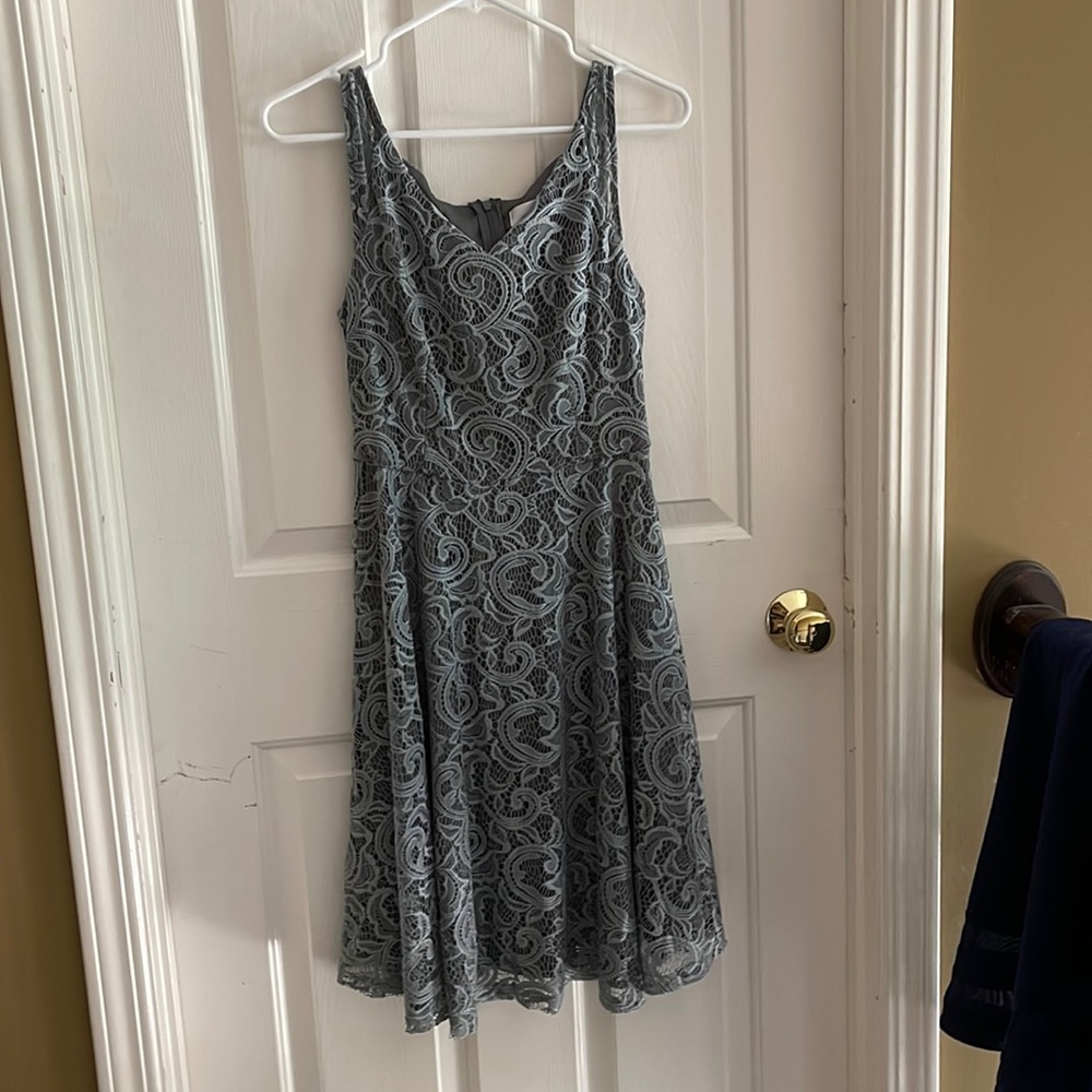 Gray skater dress